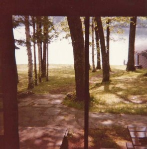 cottage view of lake